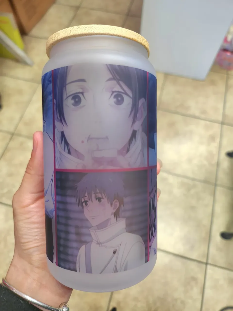 Anitaku Sorcerer High School tumbler 16 oz glasskrukke