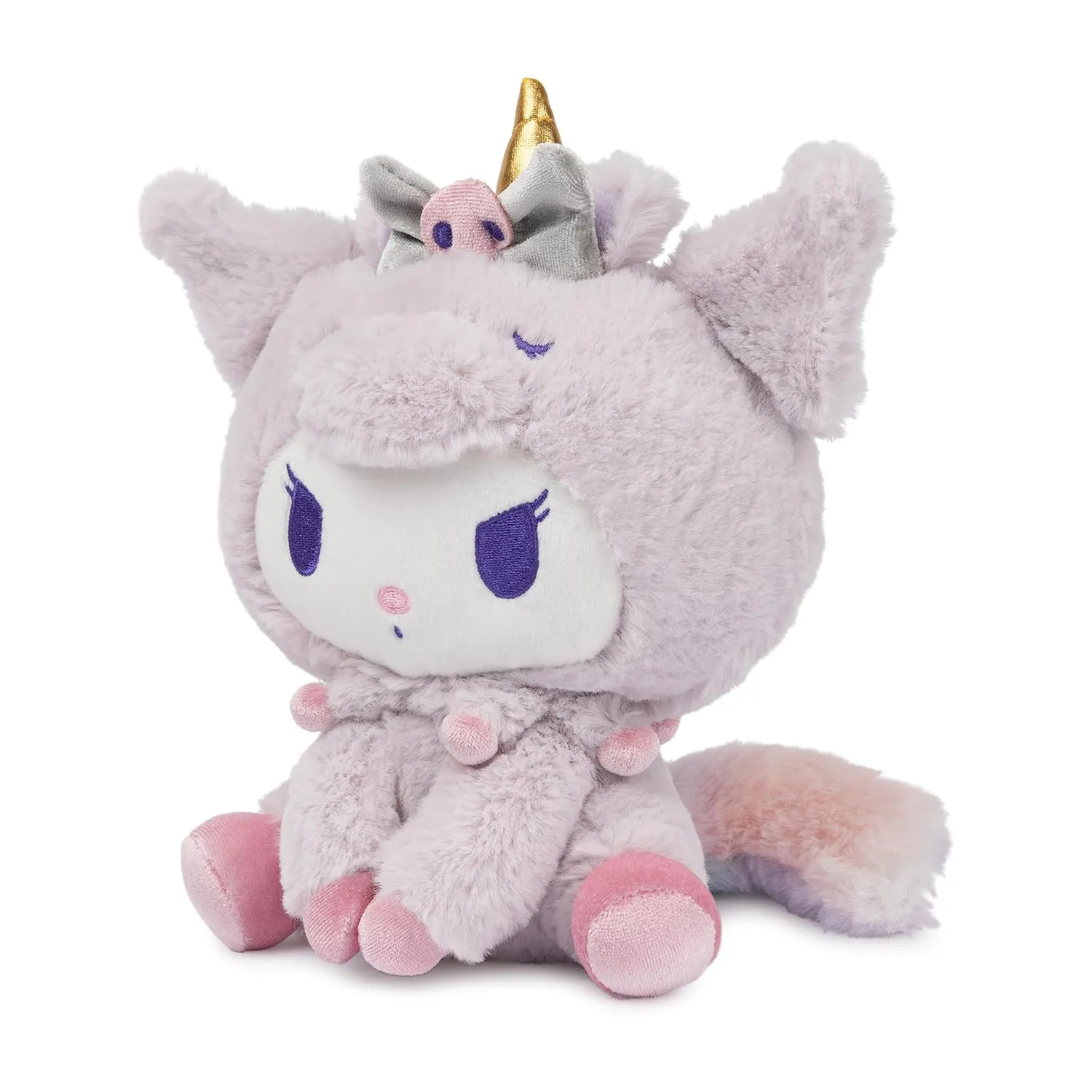 Hello Kitty Kuromi x GUND 6" Unicorn-bamse 15 cm pastellilla