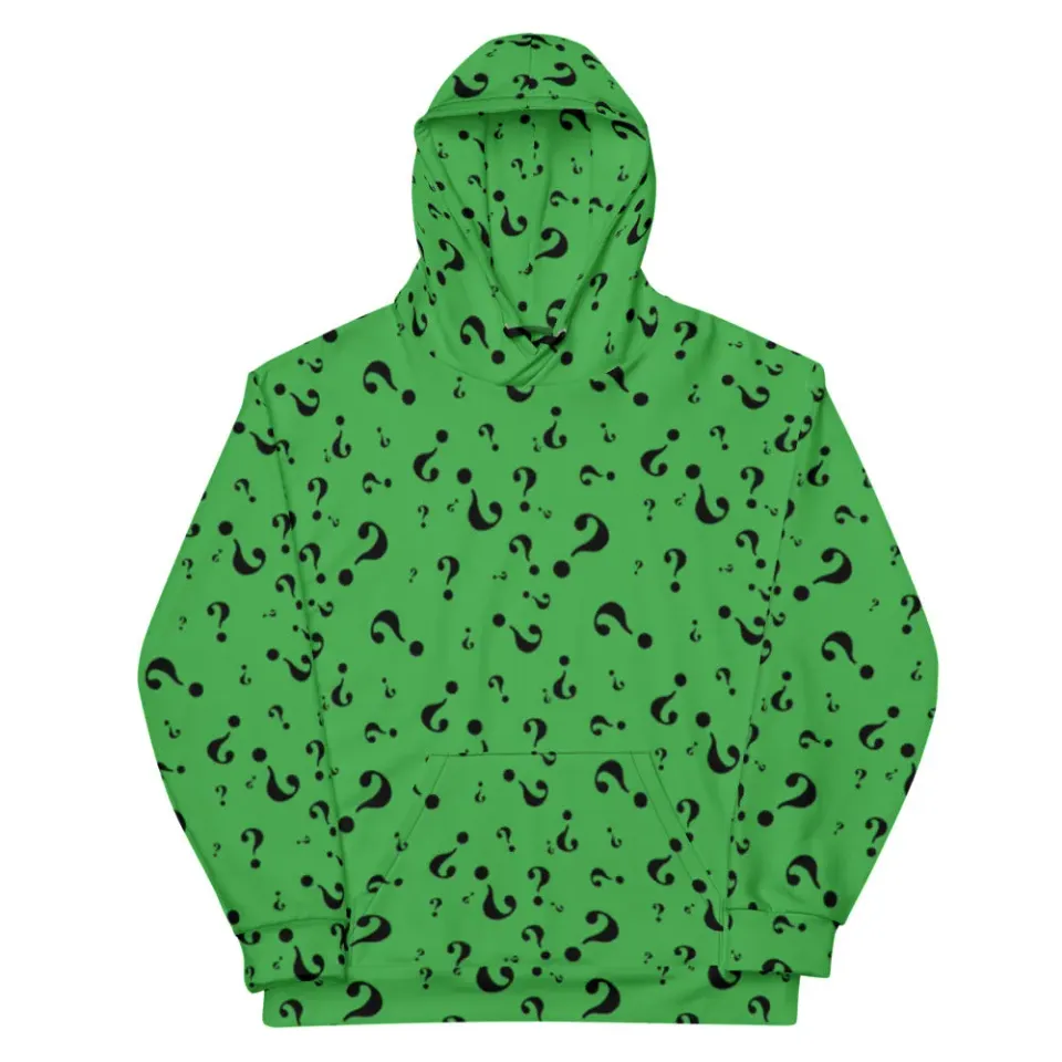 Batman Forever The Riddler hettegenser grønn og svart