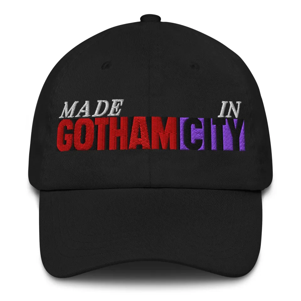 Batman Made in Gotham City brodert caps i chino-twill