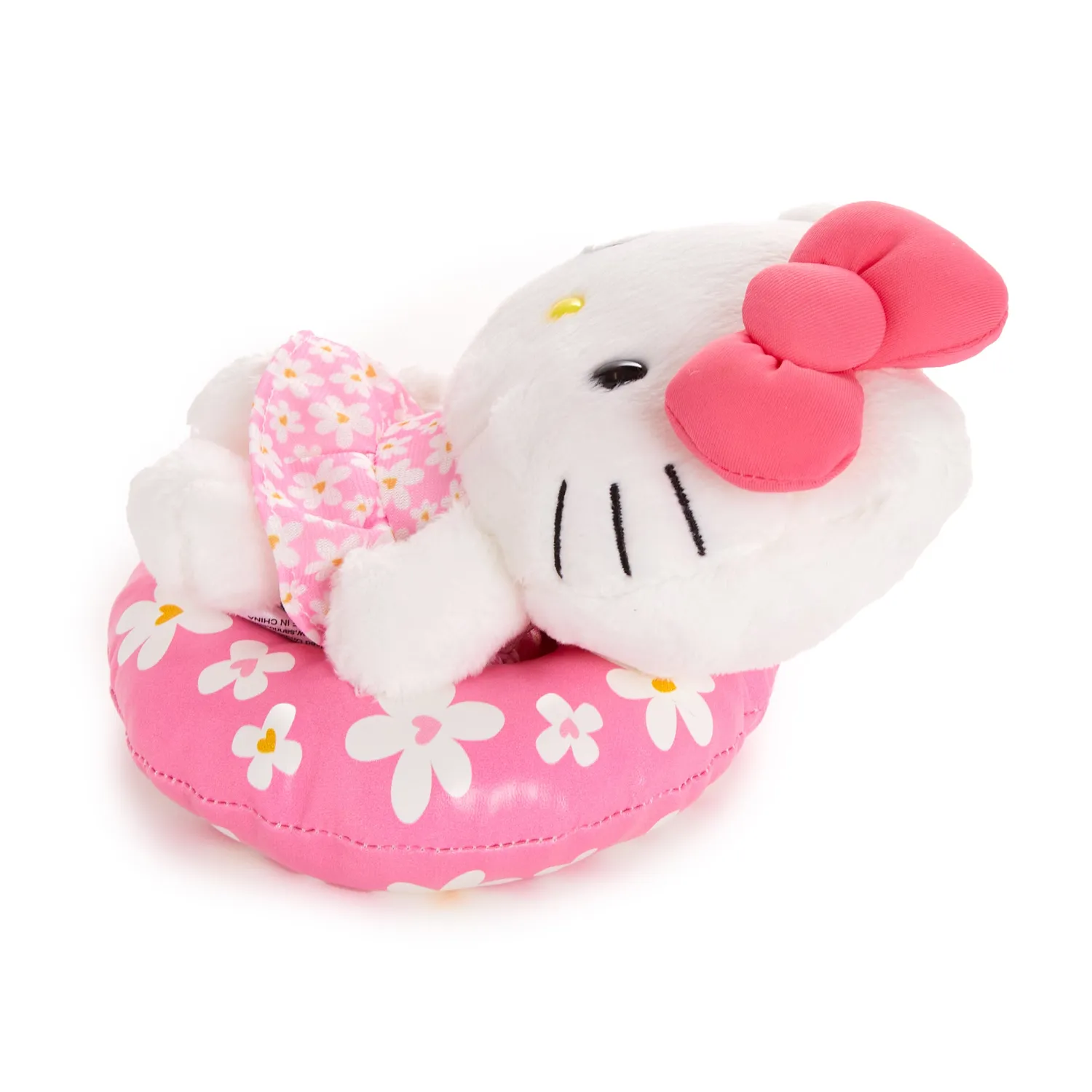 Hello Kitty Summer Pool Series kosedyr sittende ca. 15 cm