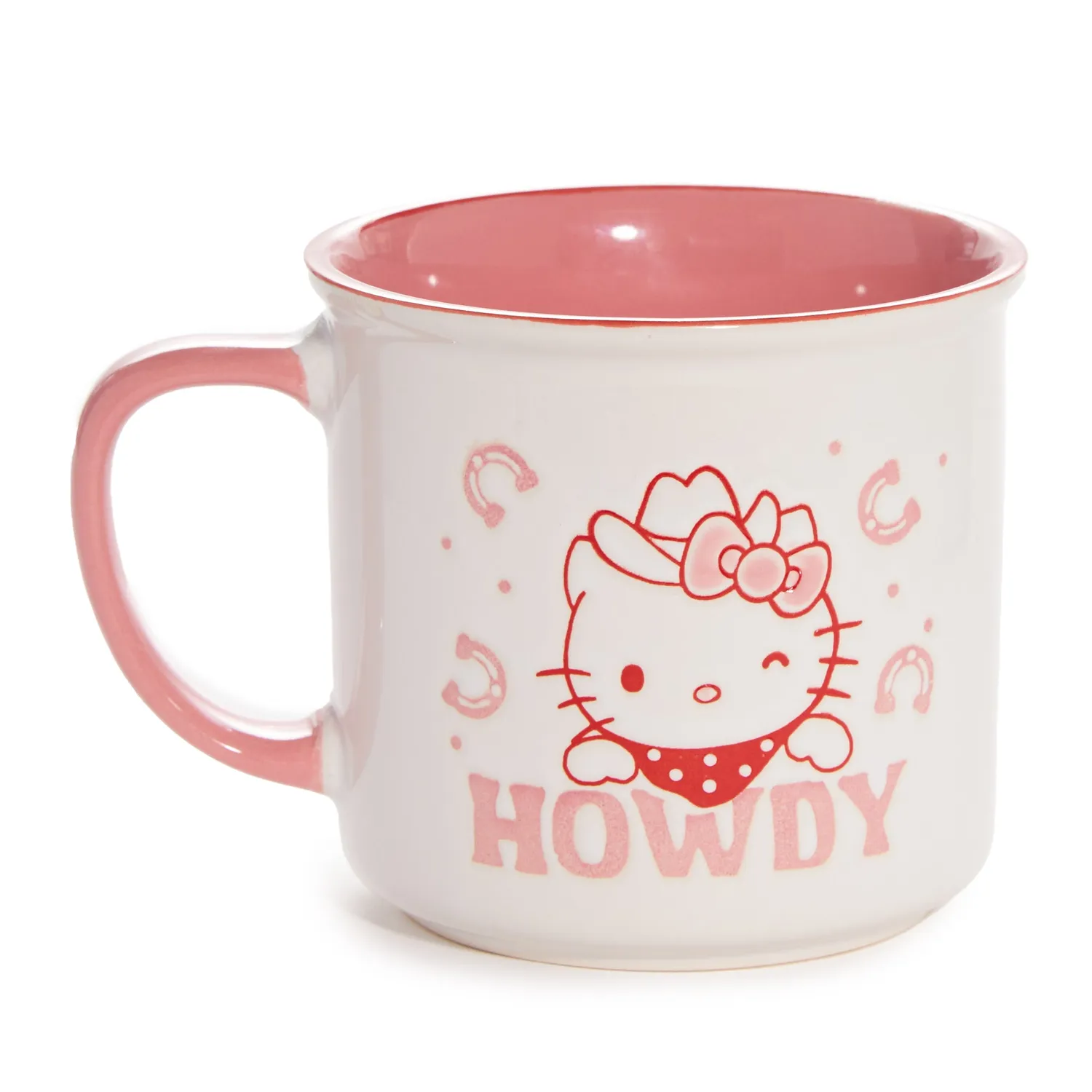 Hello Kitty Lone Star Ceramic Mug Set med 2 keramikkrus western