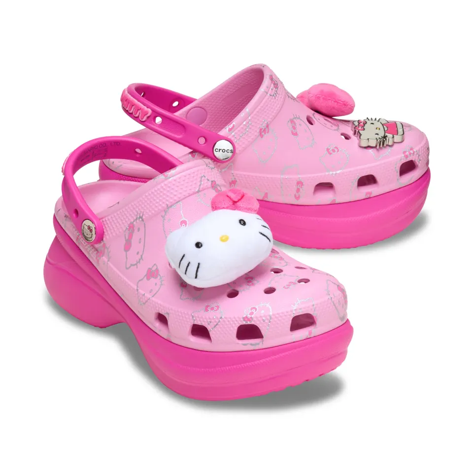 Hello Kitty x Crocs Adult Bae Clog sko rosa W4–W11 6 cm