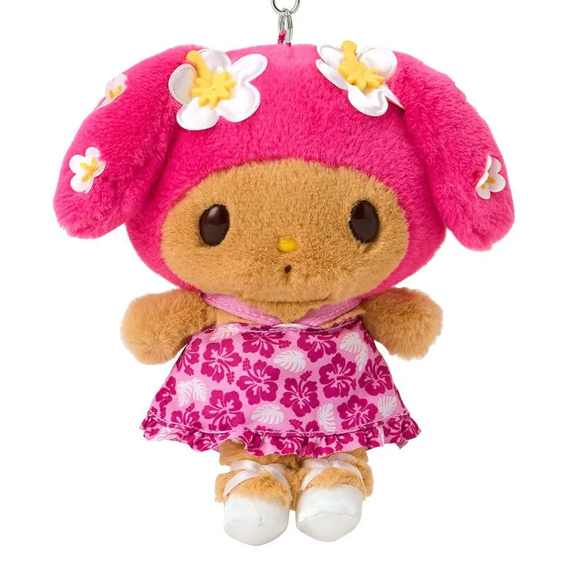 Hello Kitty Suntan My Melody Plush Mascot Keychain plysjnøkkelring