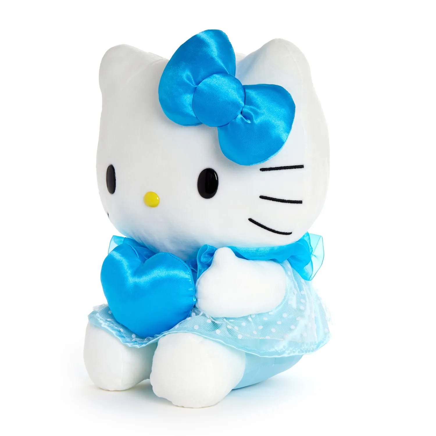 Hello Kitty Something Blue 12" plysjbamse blå sløyfe