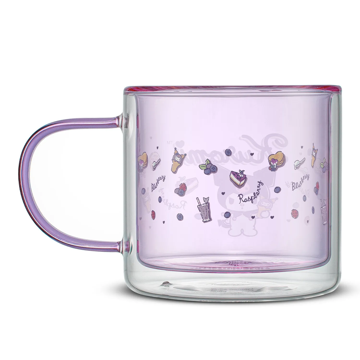 Hello Kitty Kuromi dobbeltvegget kaffekopp i borosilikatglass 400 ml