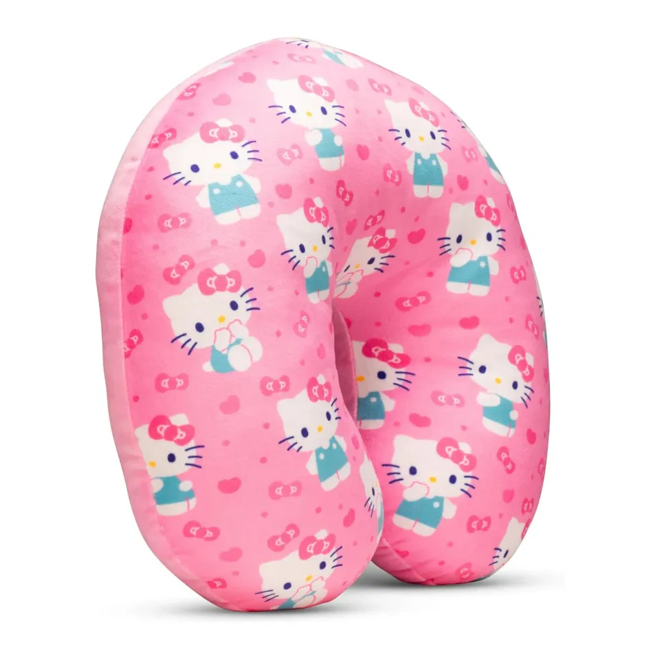 Hello Kitty Travel Neck Pillow nakkepute Bows & Hearts ergonomisk