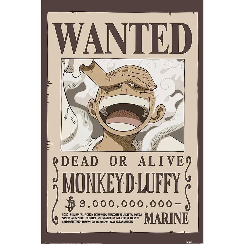One Piece Wanted Luffy poster 61 x 91 cm