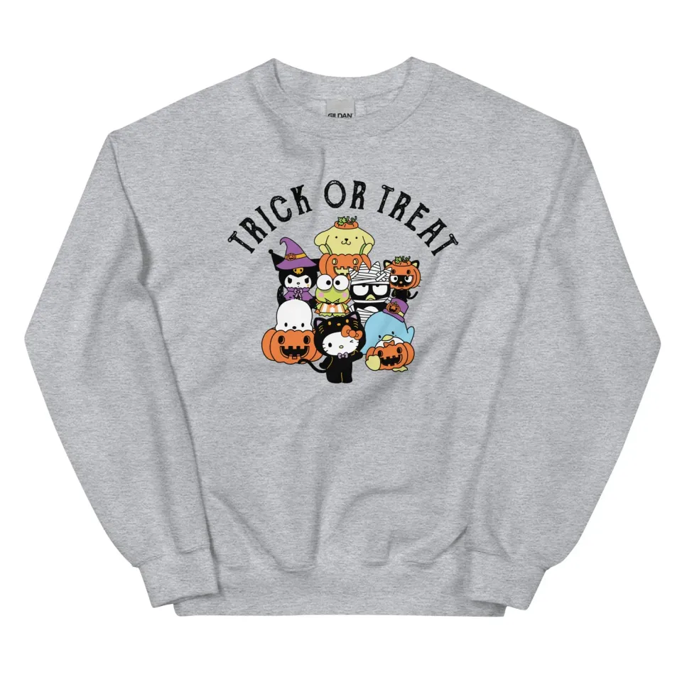 Hello Kitty and Friends Trick or Treat Classic crewneck-genser Forest Moss
