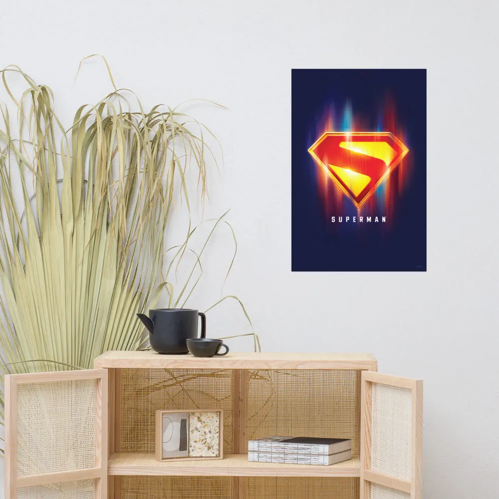 Superman (2025 Movie) Theatrical Logo plakat 20 × 30 tommer