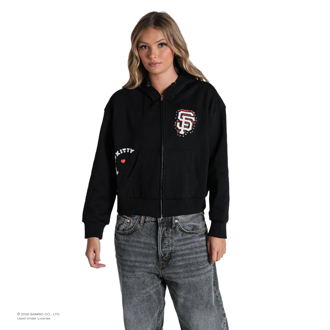 Hello Kitty x The Wild Collective San Francisco Giants hettejakke svart XS