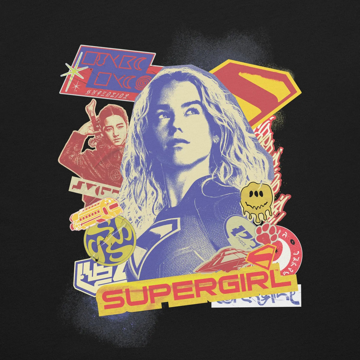 Batman Supergirl (2026 Movie) T-shirt Sticker Bomb t-skjorte unisex