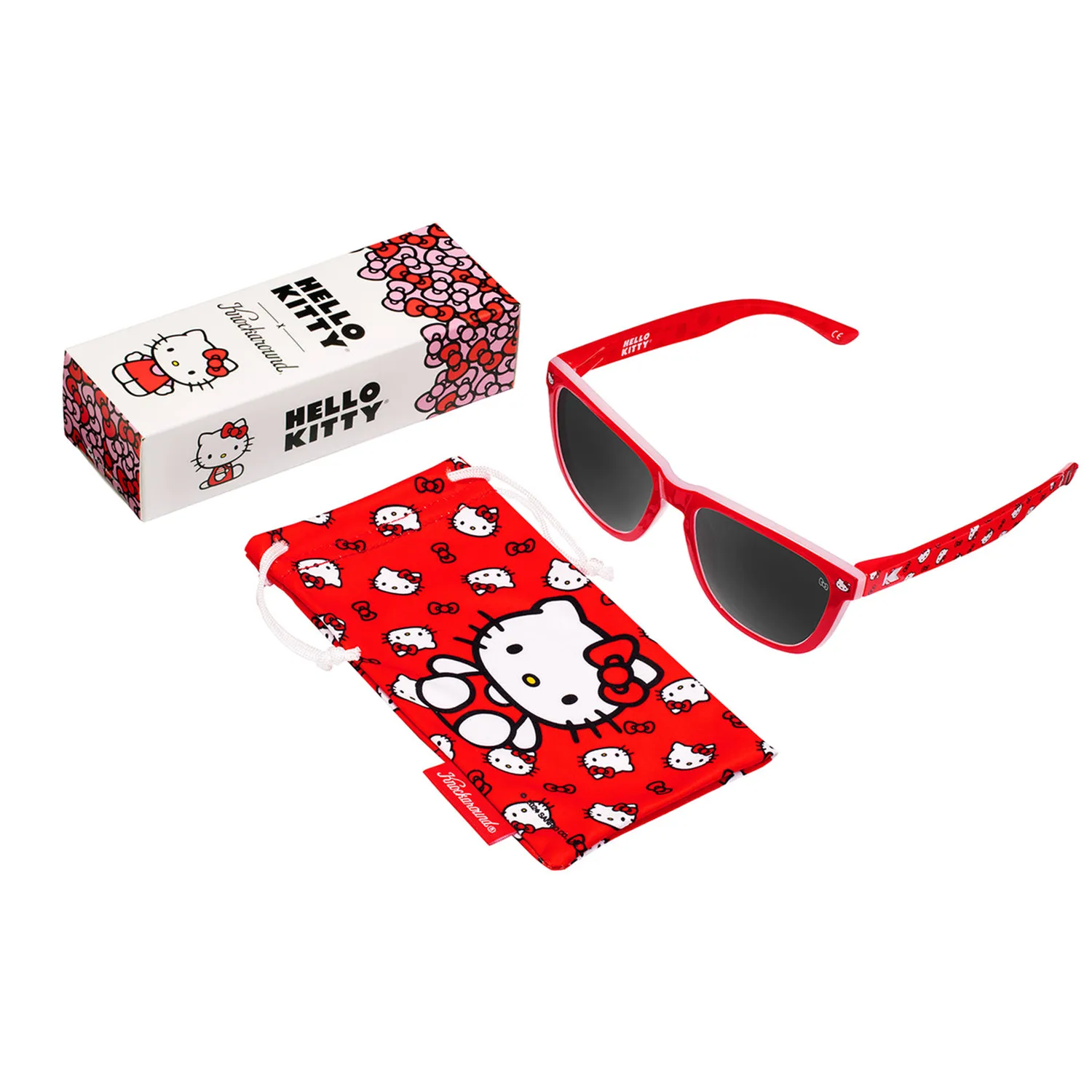 Hello Kitty x Knockaround Classic Red Sunglasses Premiums-solbriller