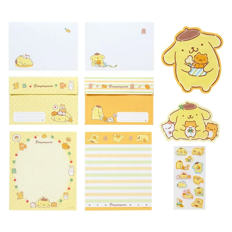 Hello Kitty Pompompurin Classic Letter Set brevsett 12 ark