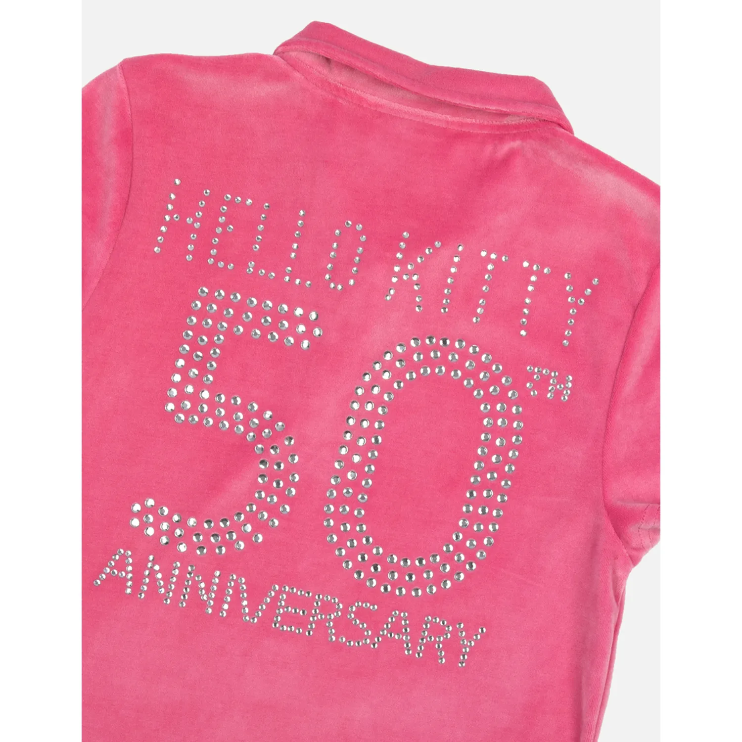 Hello Kitty x Dumbgood Velour Cropped Polo 50th Anniv. polotopp multi