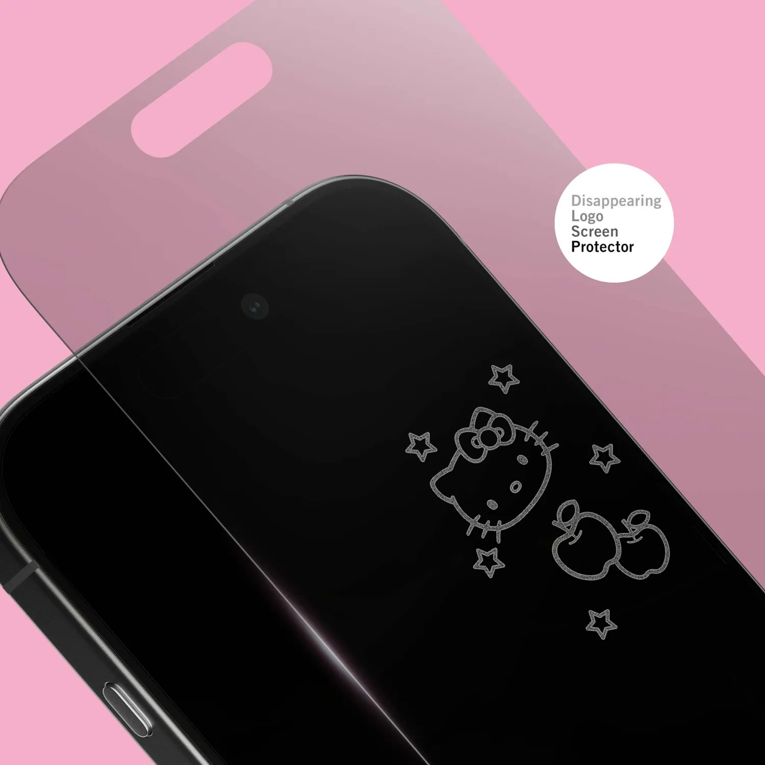Hello Kitty Screen Skinz Stars skjermbeskytter iPhone 14/13/13 Pro 9H