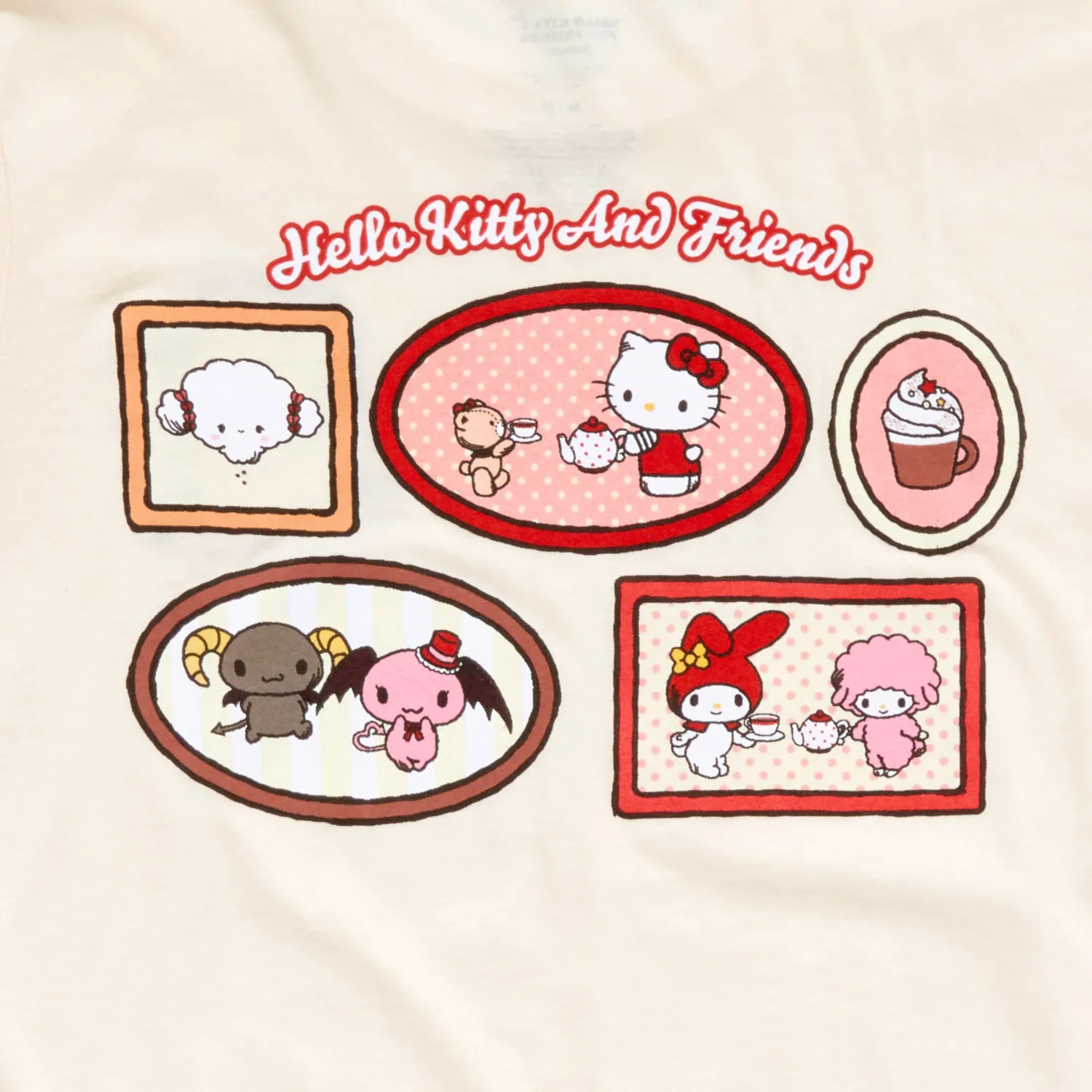 Hello Kitty Cogimyun Adult Sharing Tee T-skjorte ivory voksen