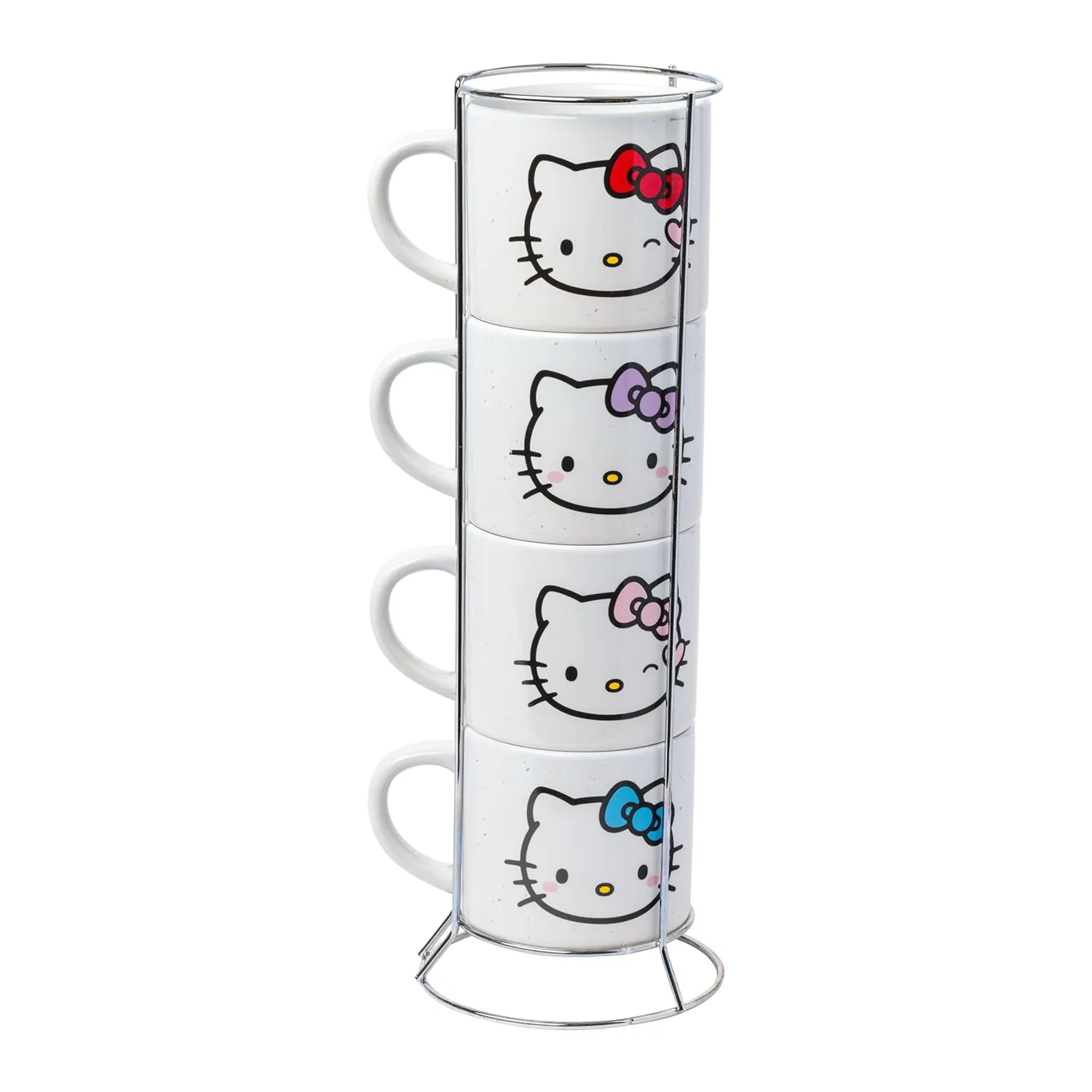 Hello Kitty Winking Hearts 5-Piece Ceramic Mug Stack stablekrus 4 kopper
