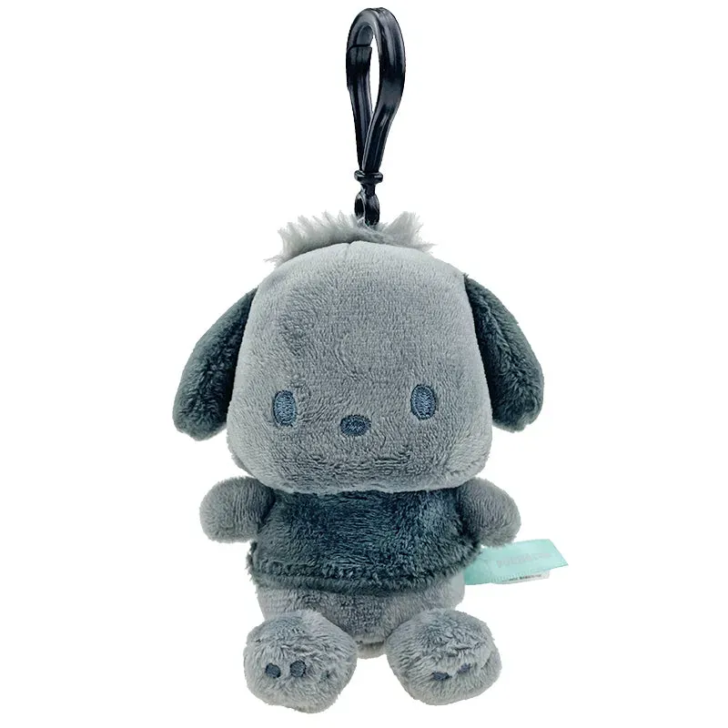 Hello Kitty Pochacco Plush Mascot Clip kosedyrklype grå 4 tommer