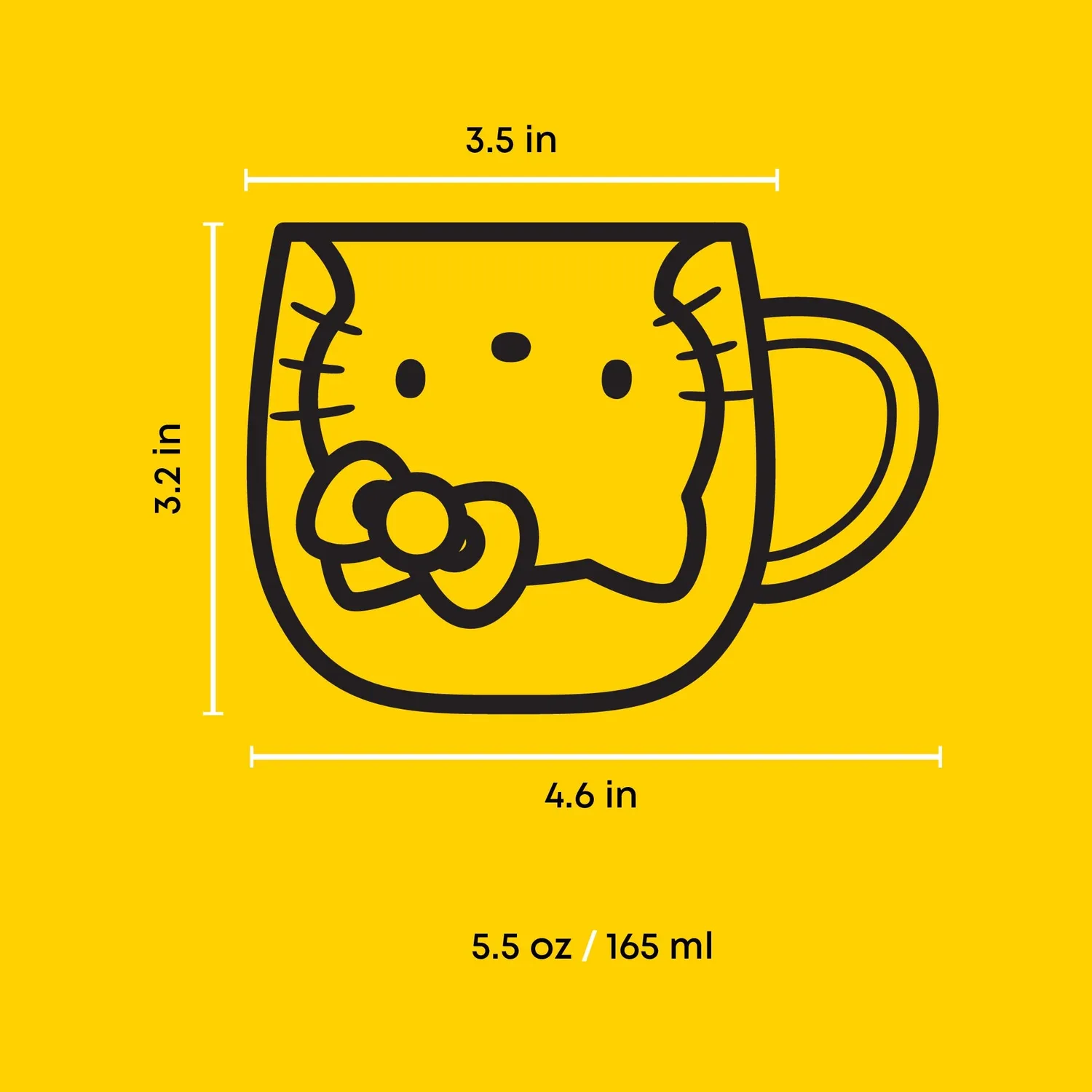 Hello Kitty JoyJolt 3D Double Wall Espresso Glass espressoglass