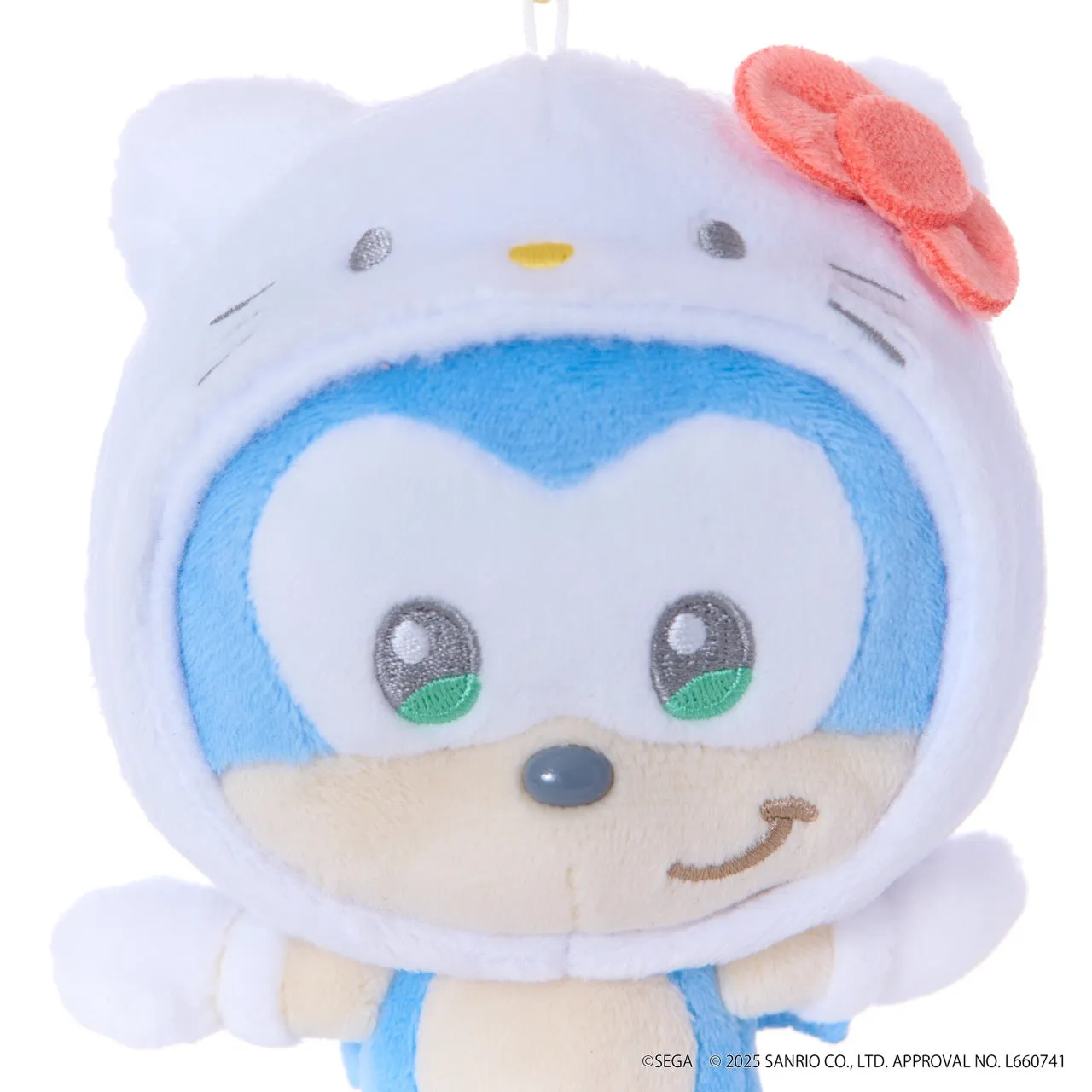 Hello Kitty SONIC & FRIENDS plysj nøkkelring Sonic x Hello Kitty