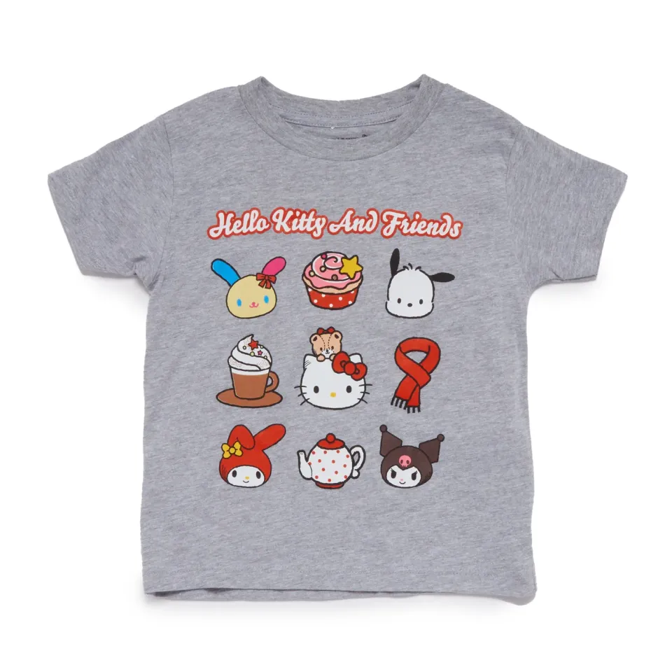 Hello Kitty and Friends Cozy Grid Tee toddler T-skjorte Heather 2T