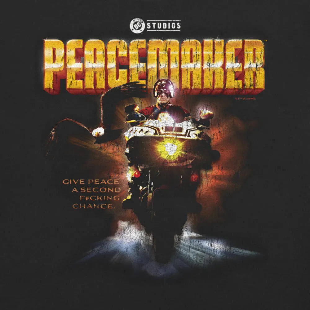 Batman PEACEMAKER Give Peace a Second F#cking Chance T-skjorte svart
