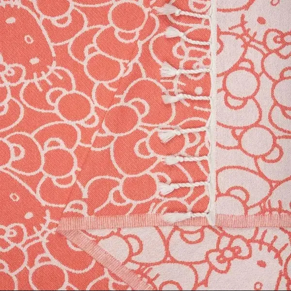 Hello Kitty x Sand Cloud Classic Red strandhåndkle økologisk bomull