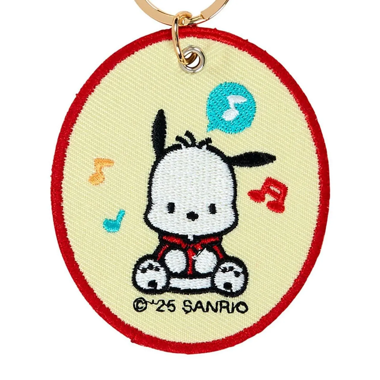 Hello Kitty Sanrio Character Award Series Pochacco Mascot Badge Keychain nøkkelring brodert