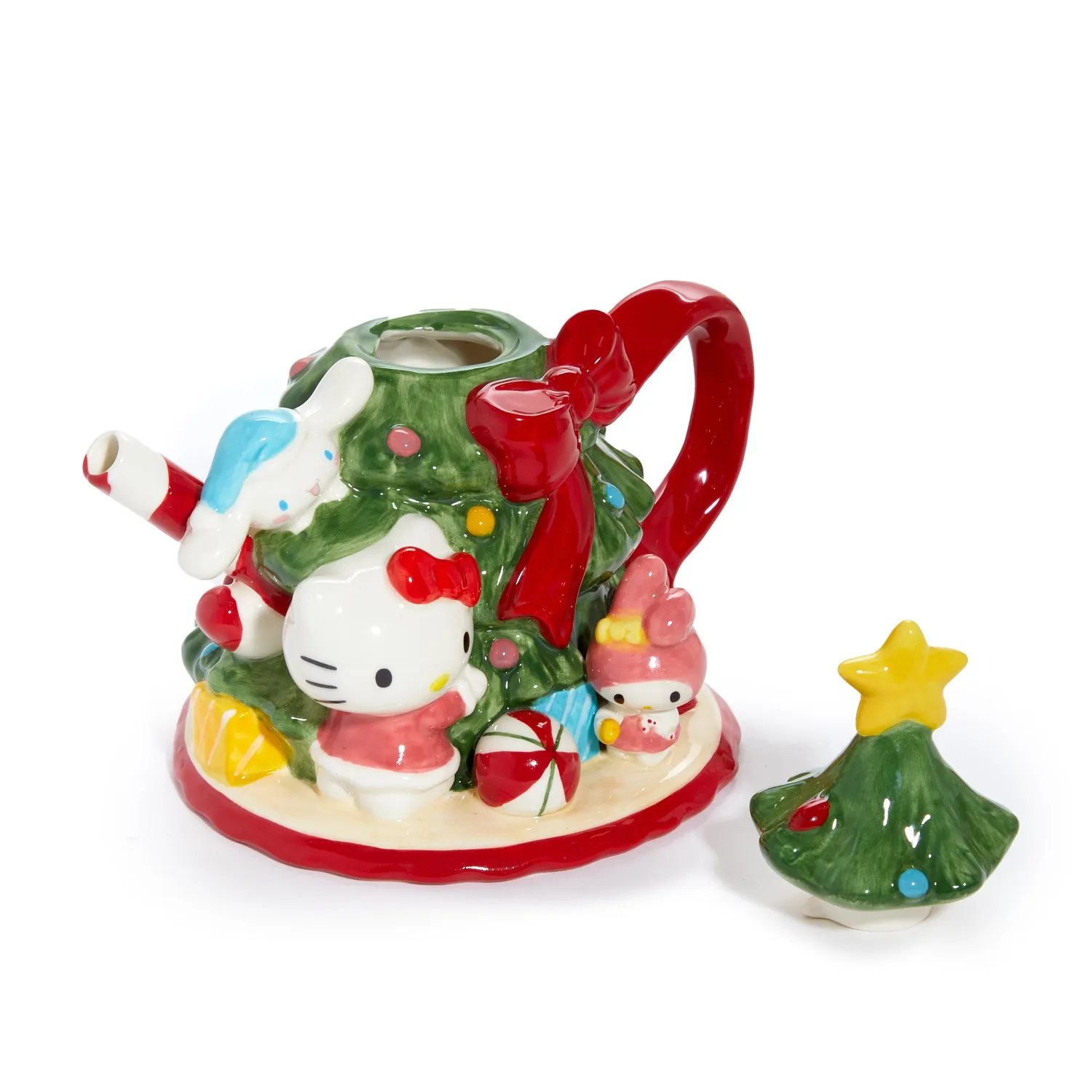 Hello Kitty and Friends Ceramic Holiday Tree tekanne i steingods