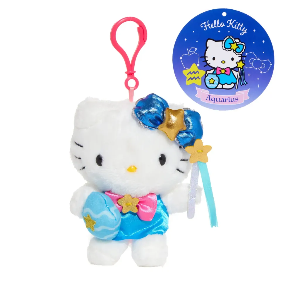 Hello Kitty Zodiac Series Aquarius maskotklips Vannmannen 4 tommer