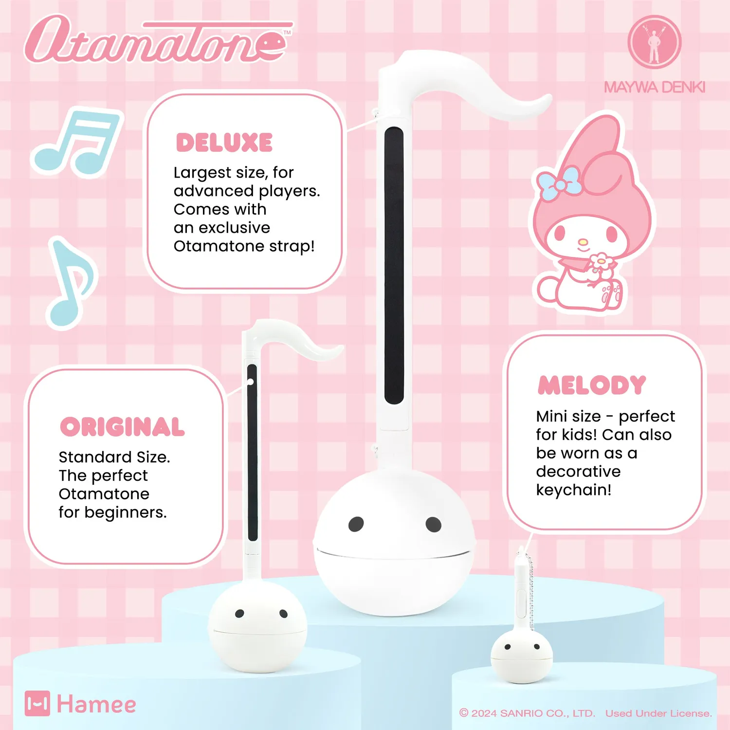 Hello Kitty My Melody Otamatone musikalsk leke