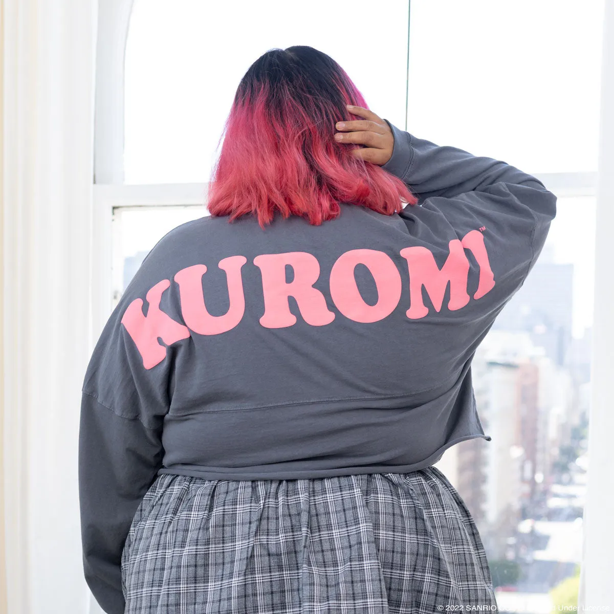 Hello Kitty JapanLA Kuromi Cropped Spirit Jersey genser svart